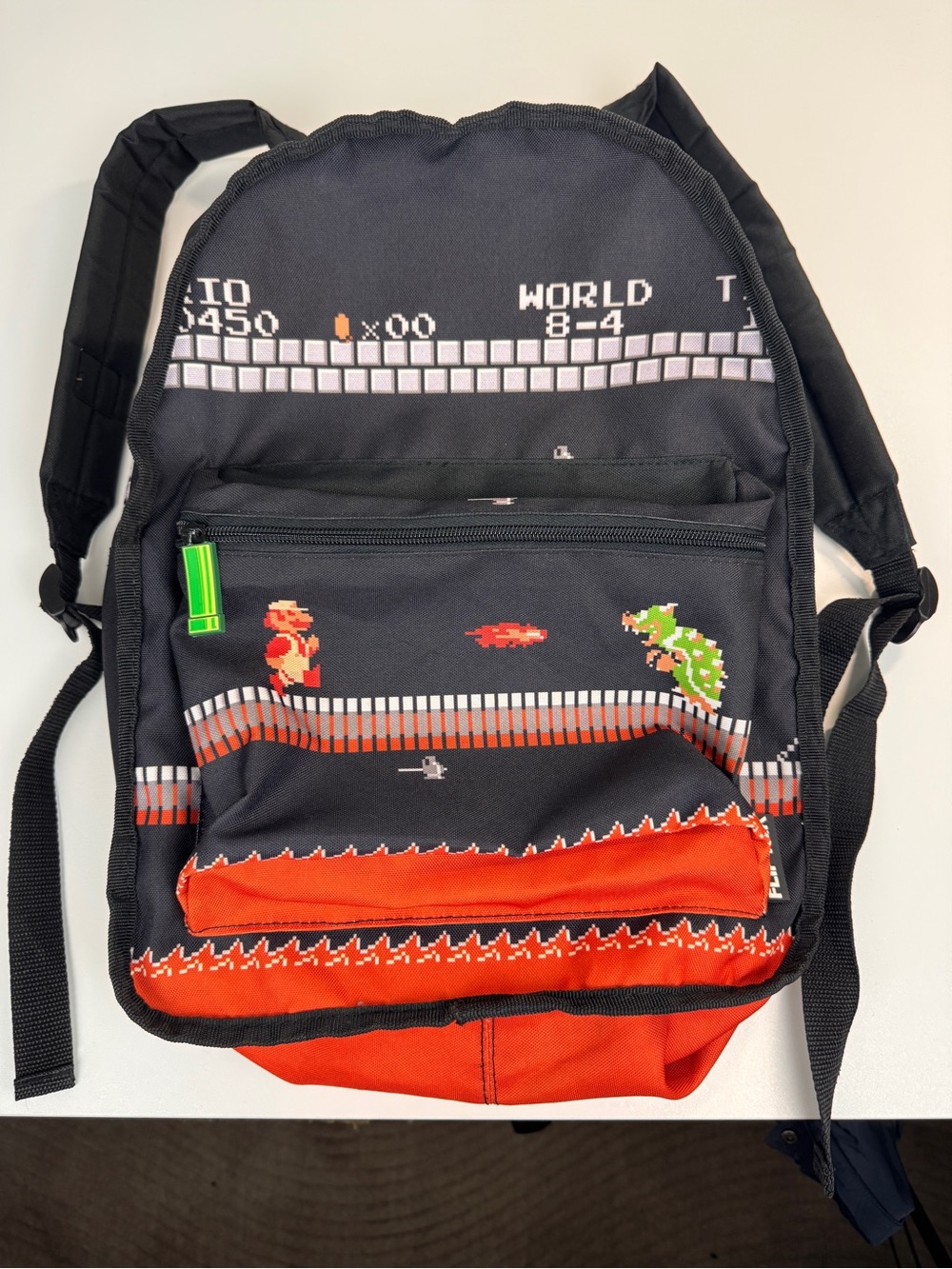 Nintendo Super Mario Bros Retro Backpack Flip Pak Reversible